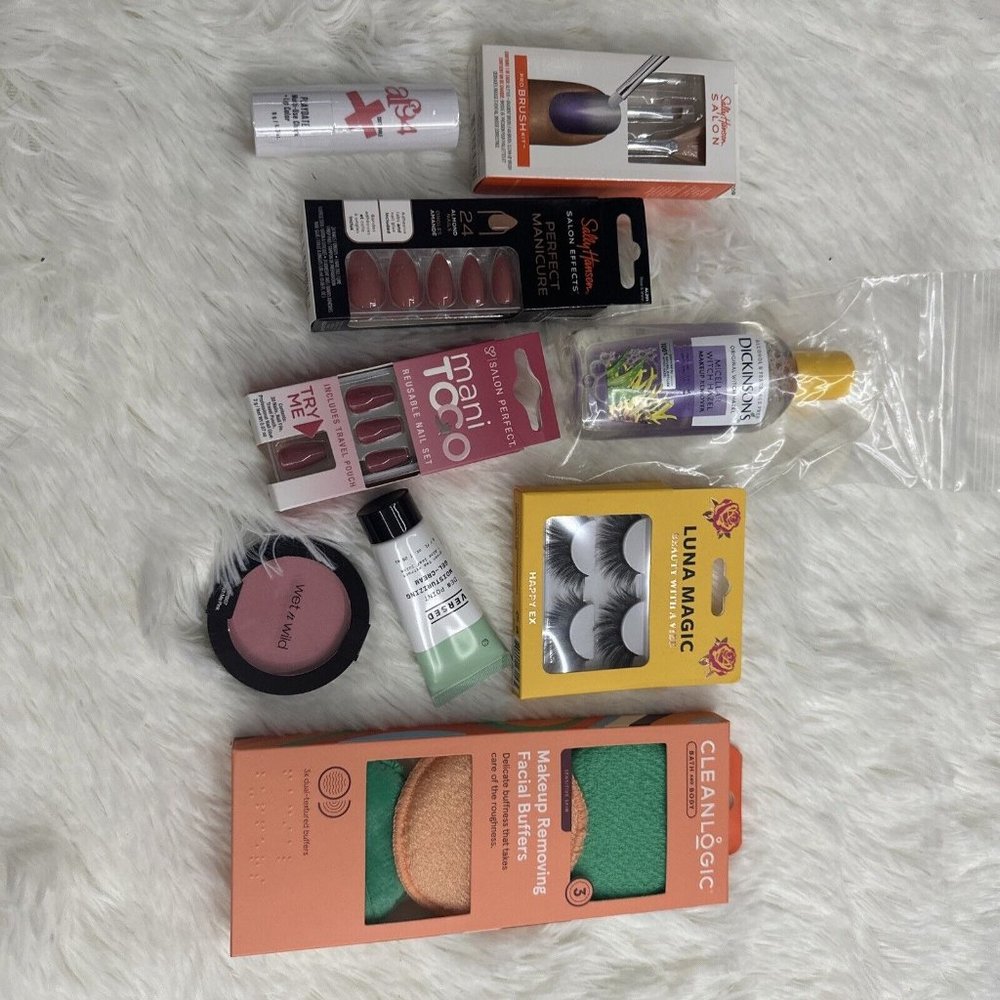 Beauty Lot fullsize / sample size lashes nails lip color lotion etc